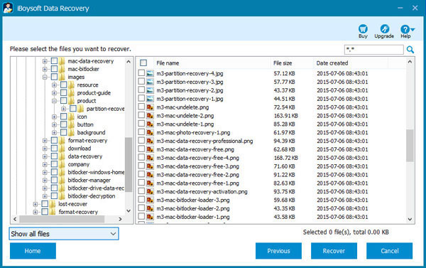 Recover lost/deleted files with iBoysoft Data Recovery