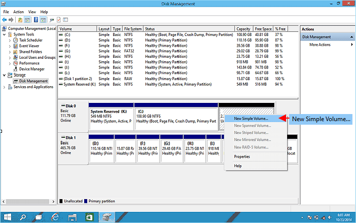 Fix BitLocker drive not recognized by adding a new simple volume