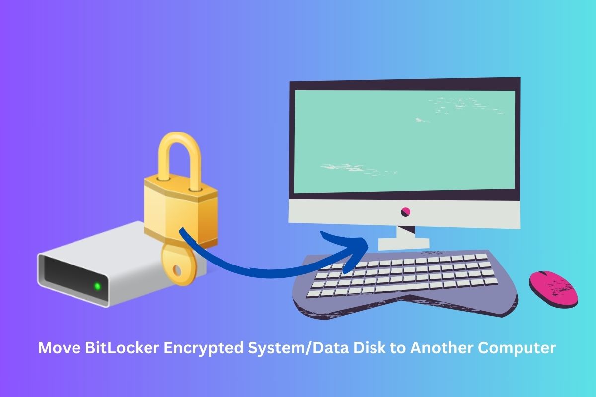 How to move BitLocker encrypted drive to another computer