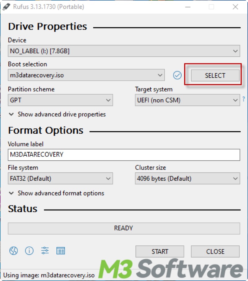 choose iBoysoftdatarecovery iso