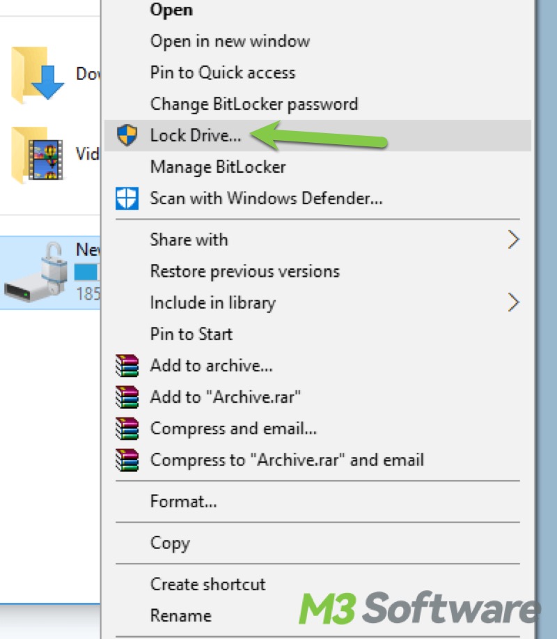 lock BitLocker drive in File Explorer