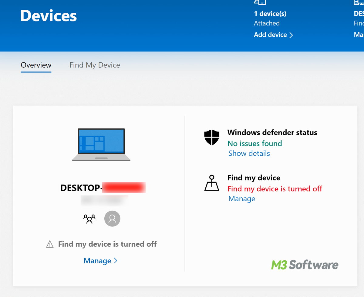 BitLocker key in Microsoft account