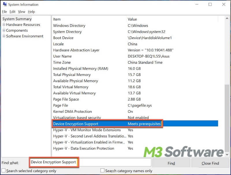 device encryption support in Windows 11