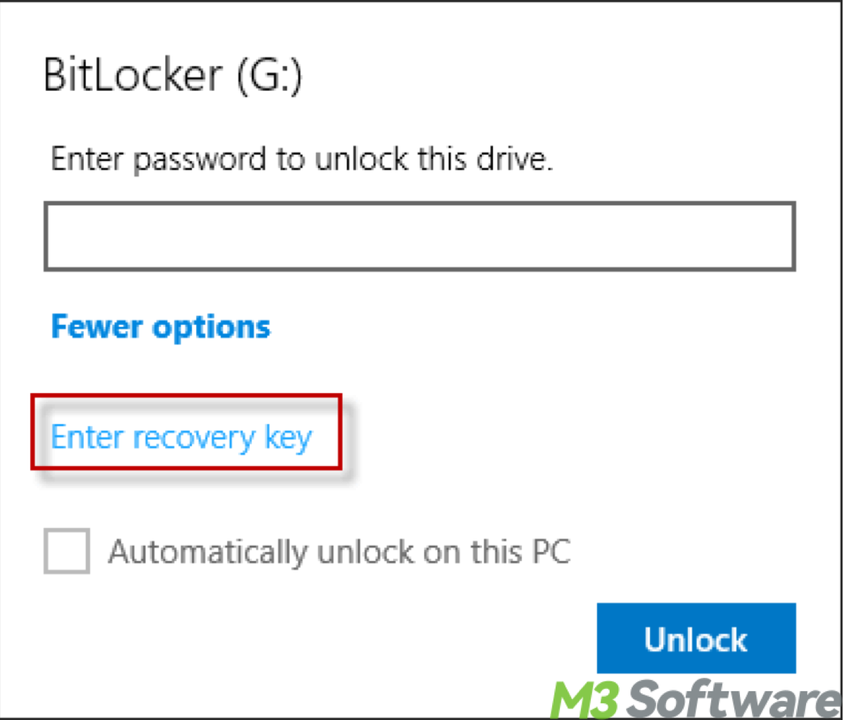 Summary to remove BitLocker from external drive