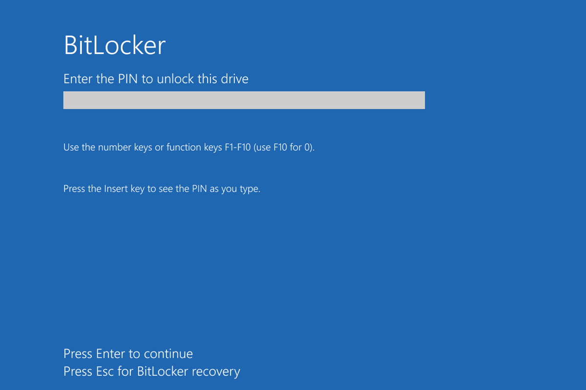 BitLocker stuck