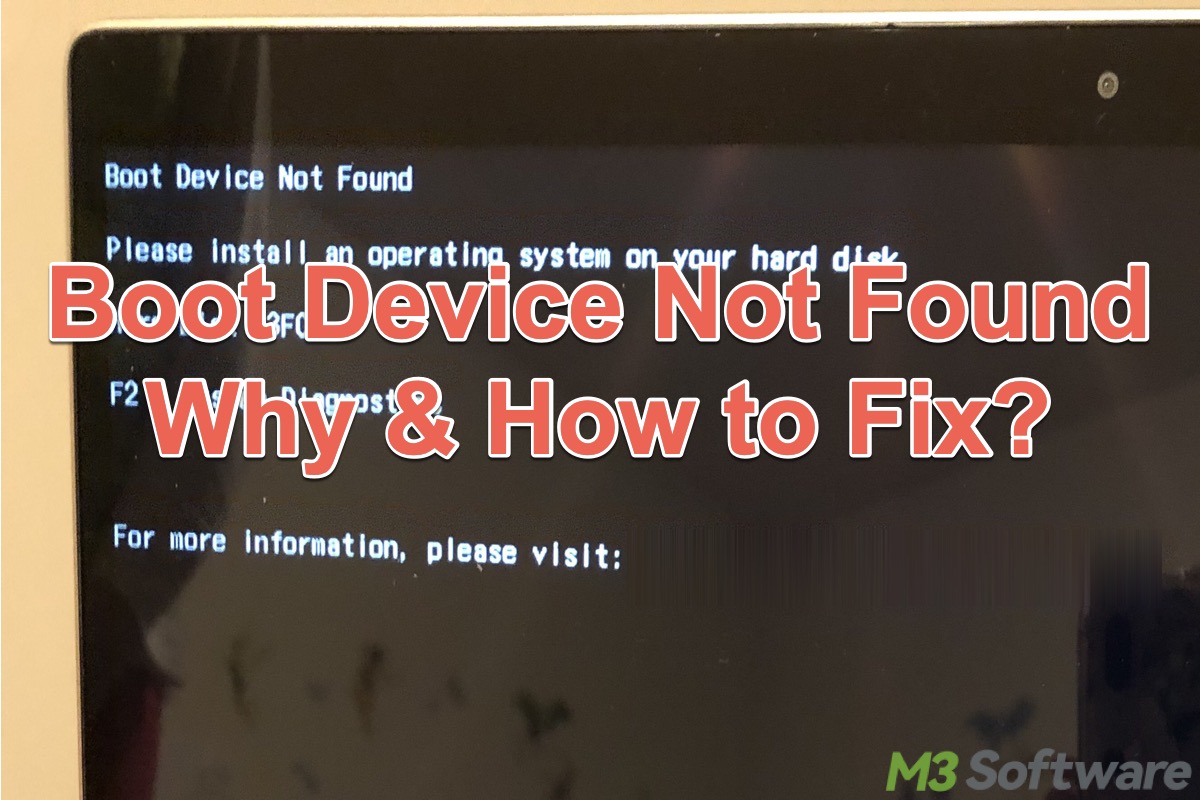 Boot Device Not Found