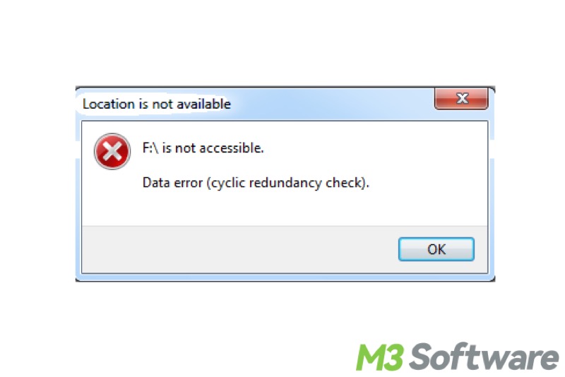 drive is not accessible cyclic redundancy check