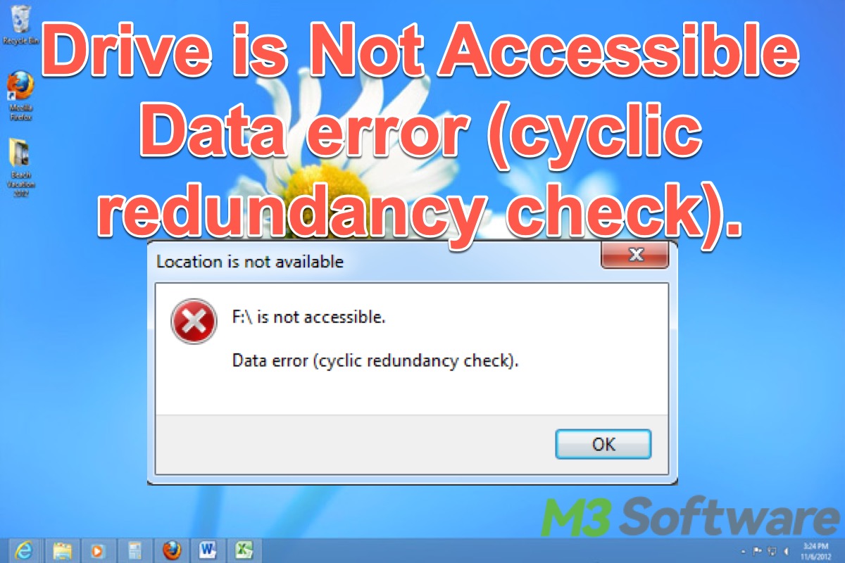 drive is not accessible cyclic redundancy check