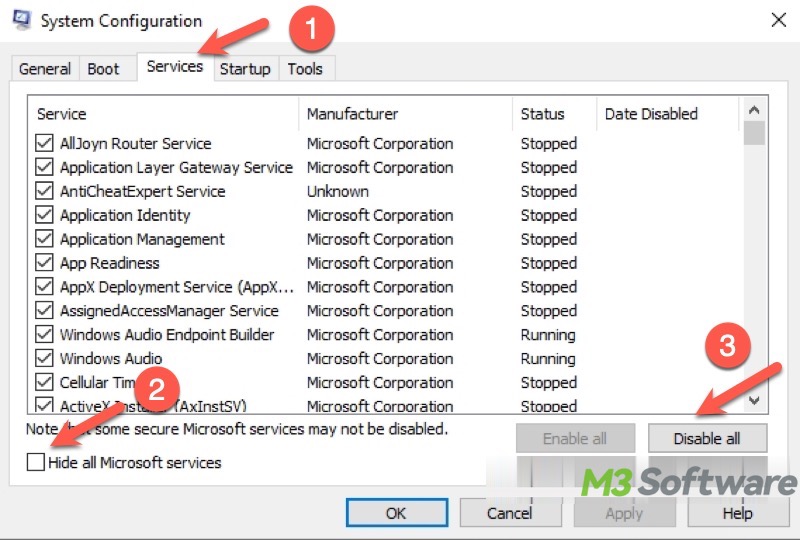 perform Clean Boot in Windows 10