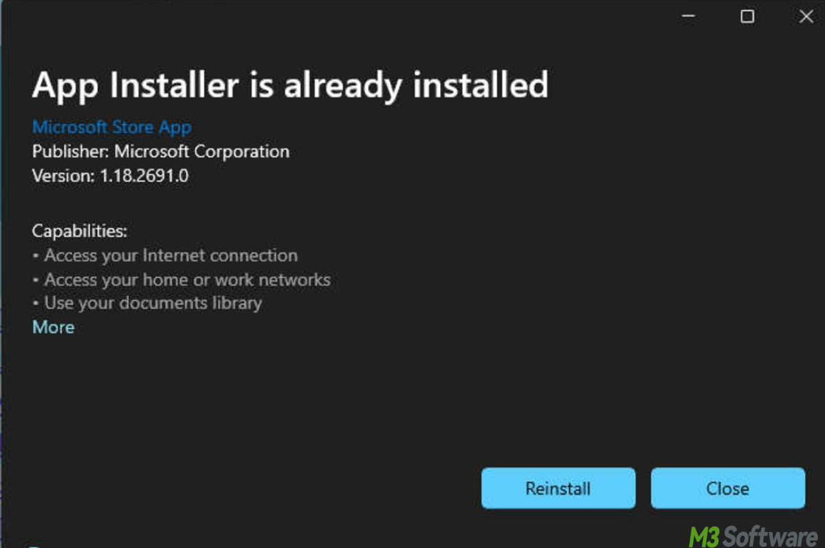 App Installer on Windows