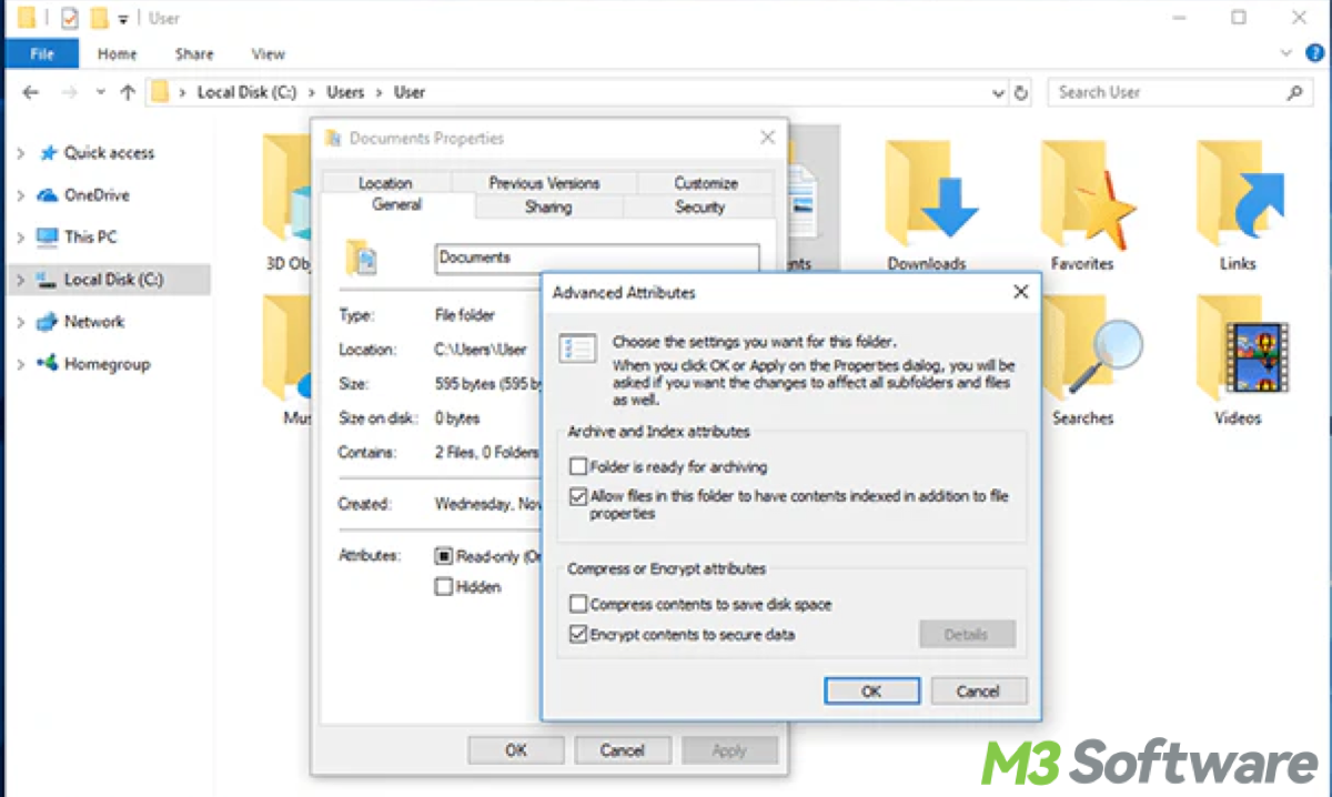 Use EFS to encrypt a file in Windows