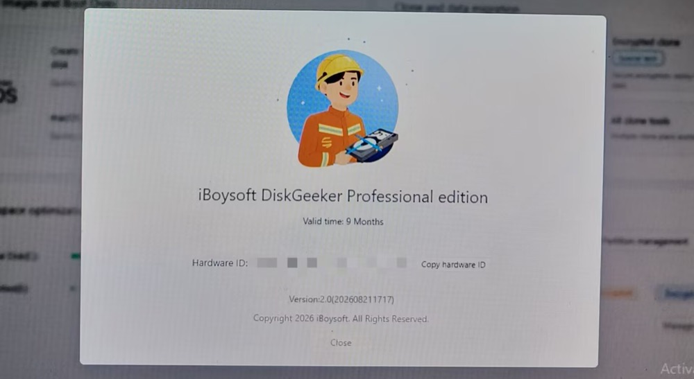 Download and install iBoysoft DiskGeeker for Windows version 2.0