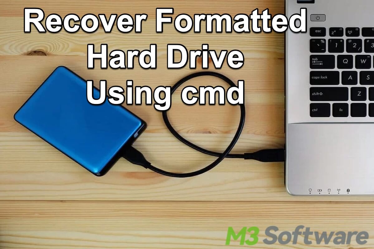 how to recover formatted external hard drive using cmd