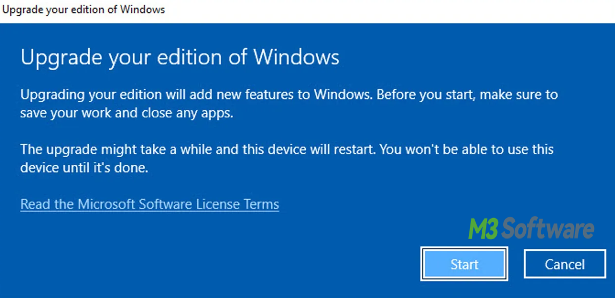 Summary to upgrade to Windows 10