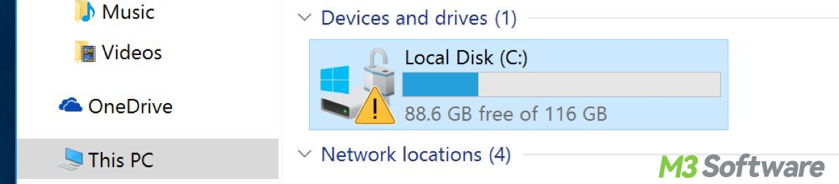 BitLocker padlock