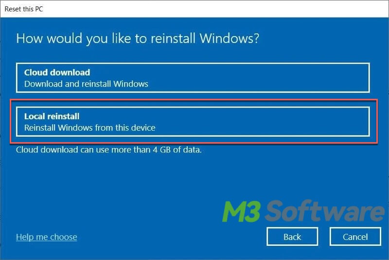 factory reset Windows 11 from Command Prompt