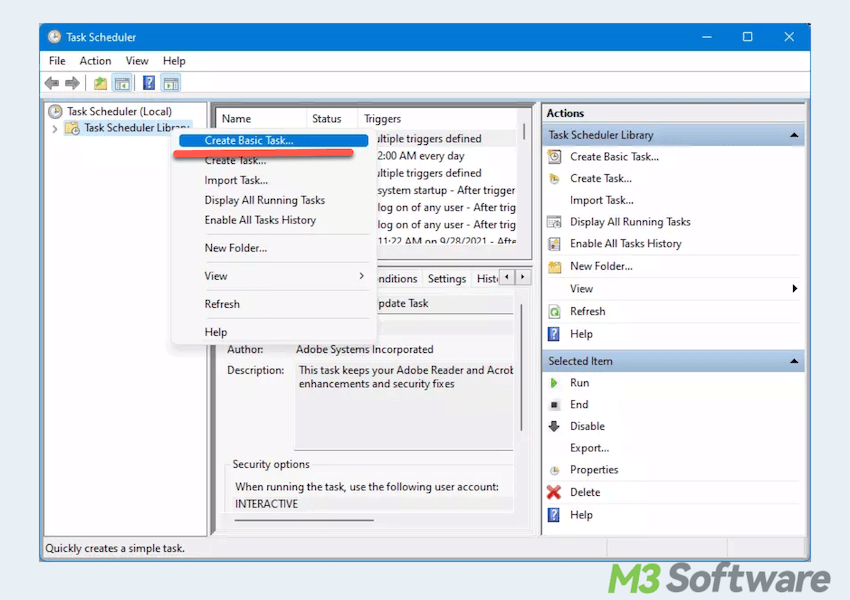 Defrag with Task Scheduler