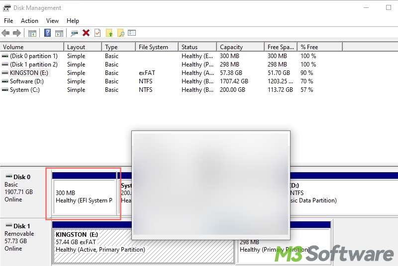 system partition in Disk Management