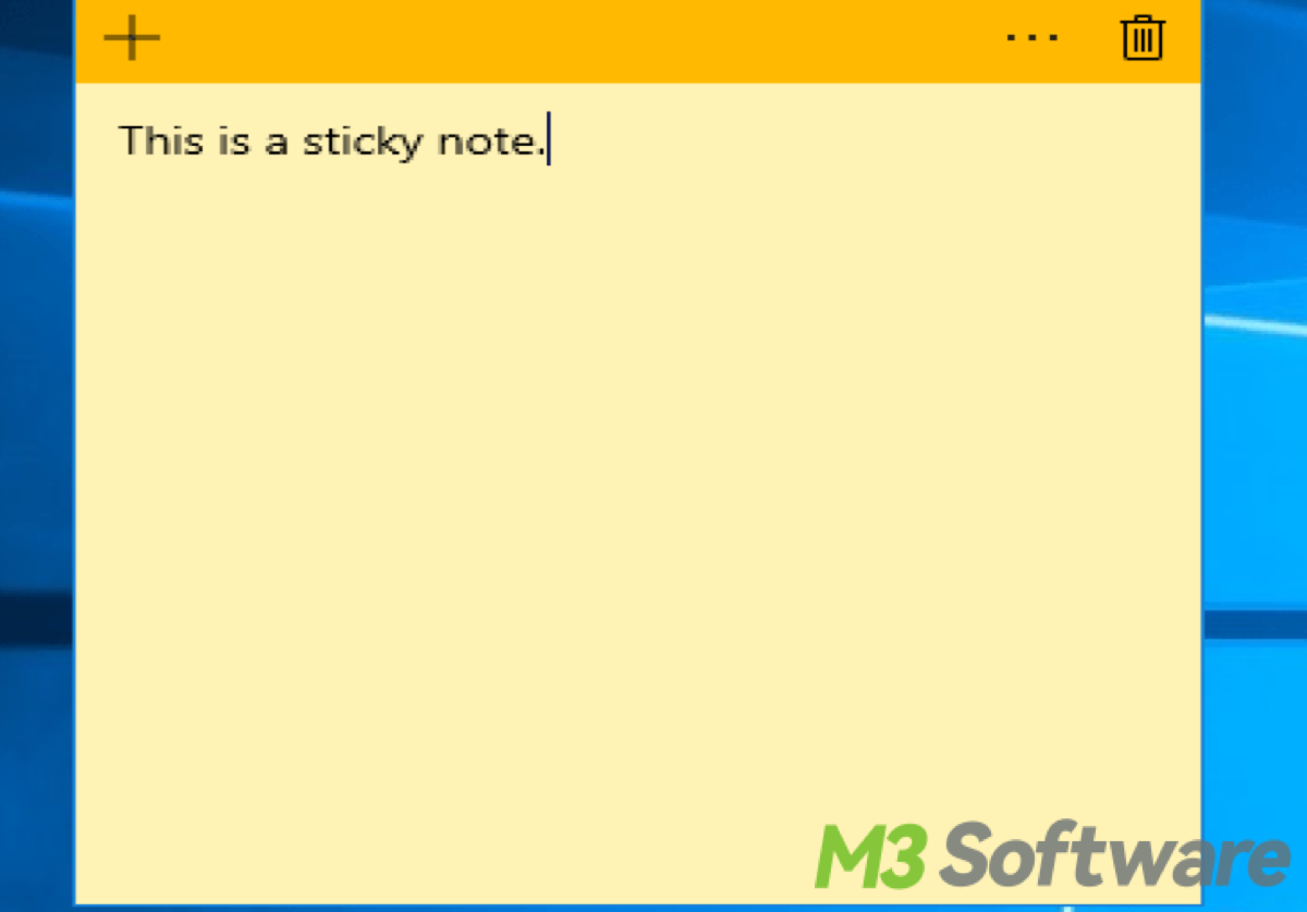 Sticky Notes in Windows