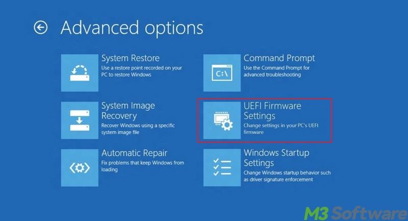 UEFI firmware settings