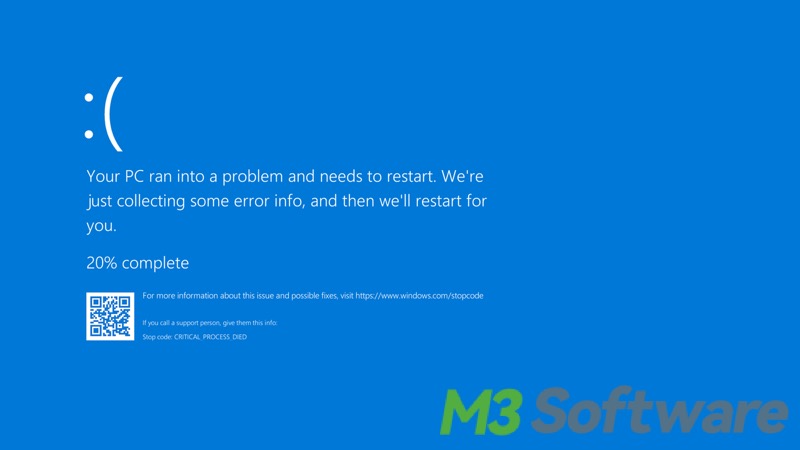 Blue Screen of Death on Windows