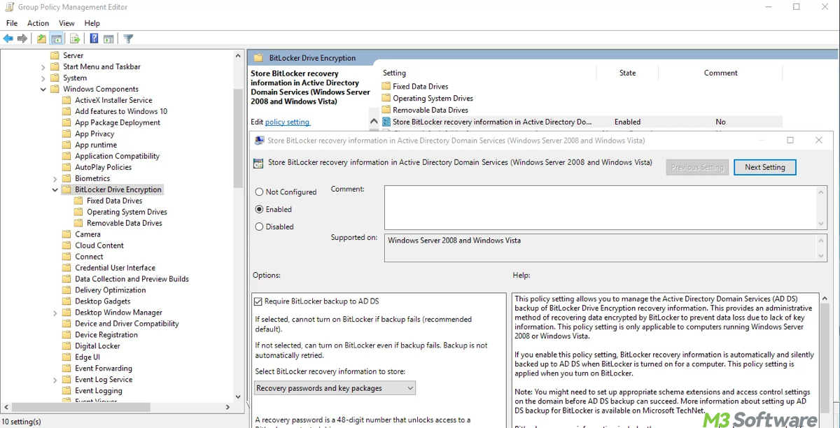 BitLocker key rotation in GPO