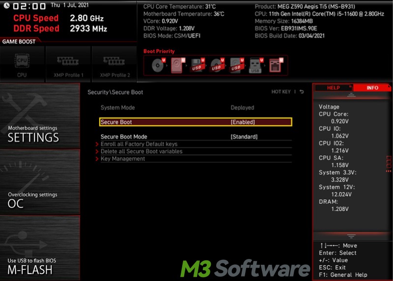 Secure Boot in UEFI