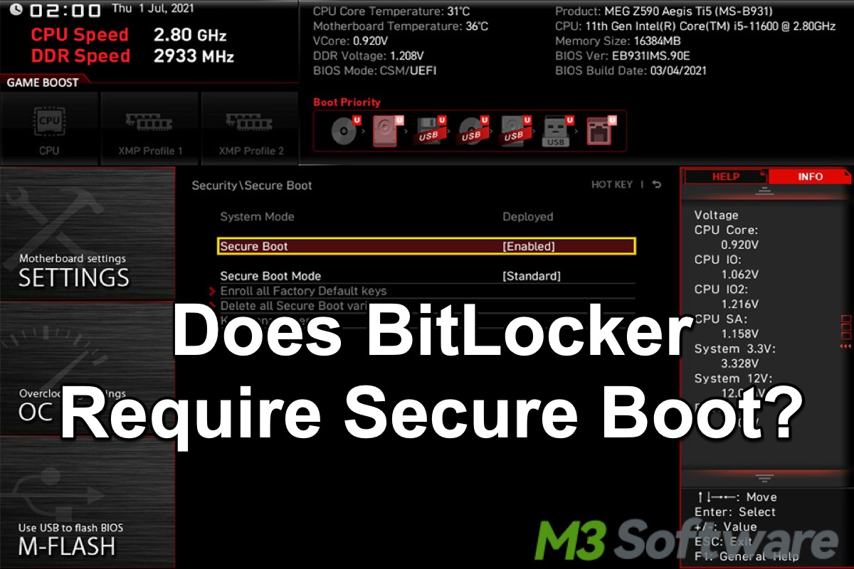 BitLocker and Secure Boot