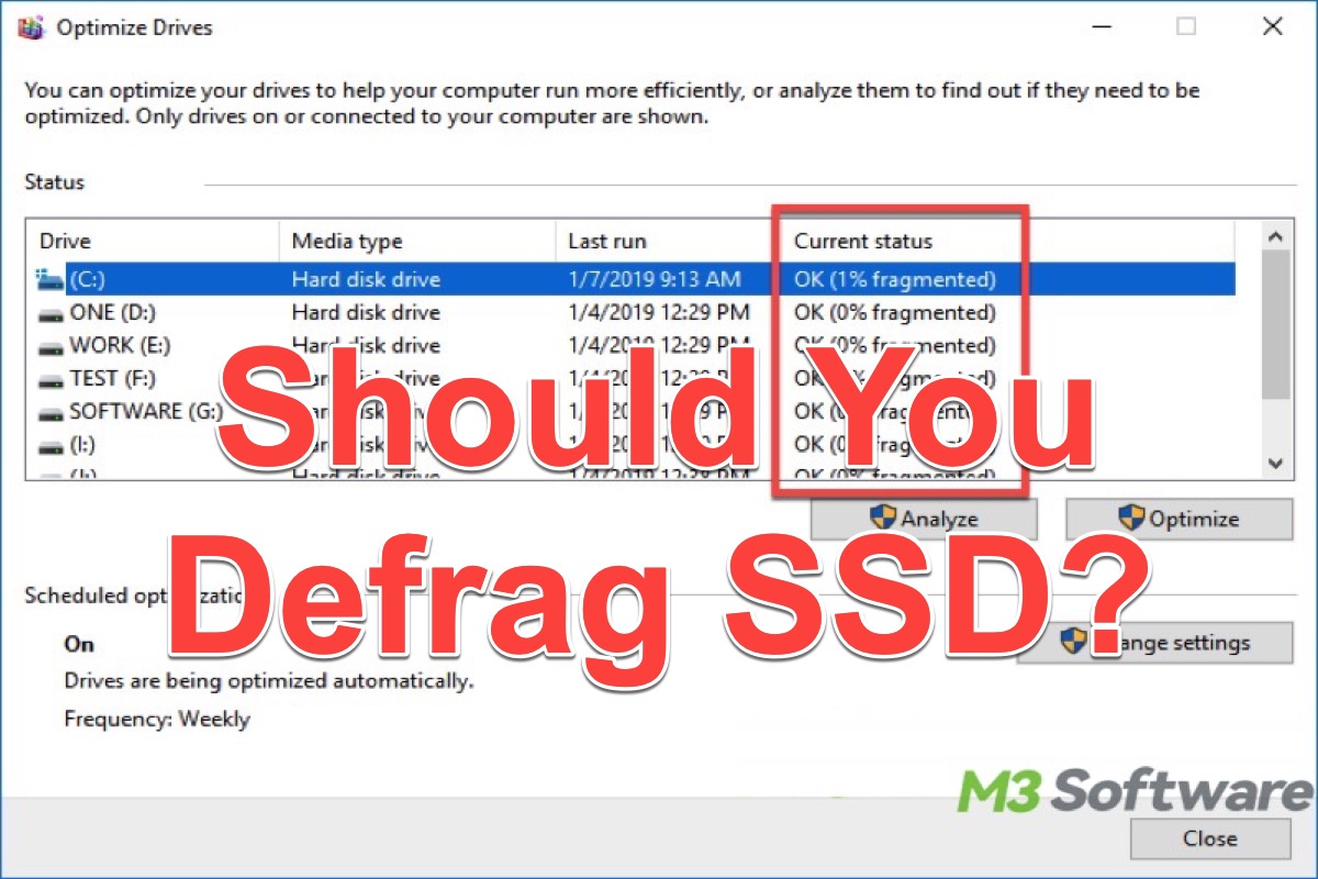 defrag SSD