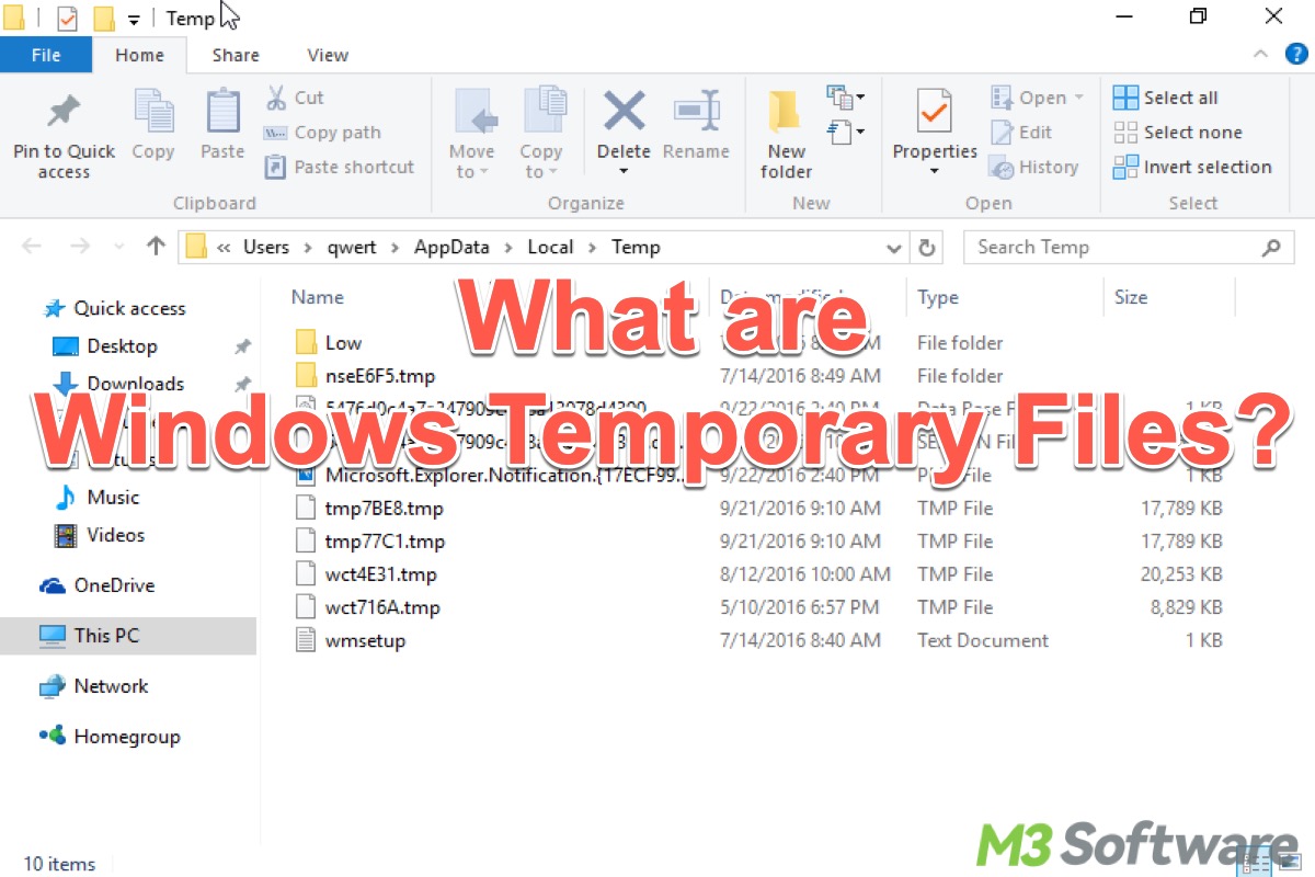 Windows temporary files