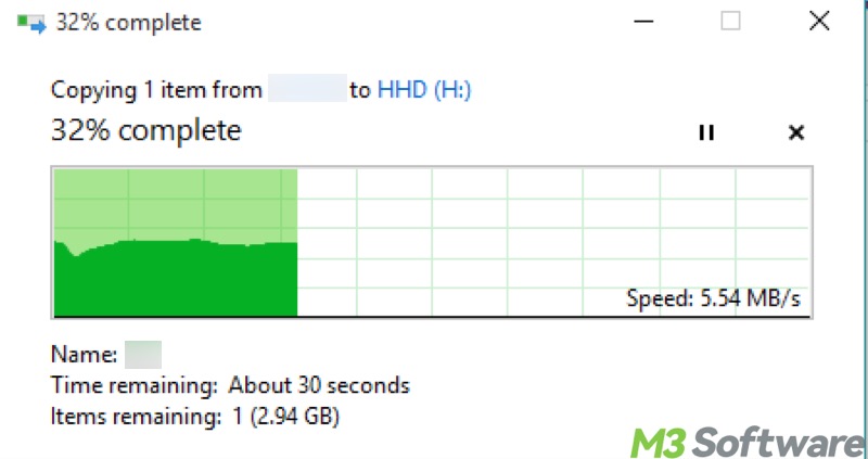 copying files to a new location