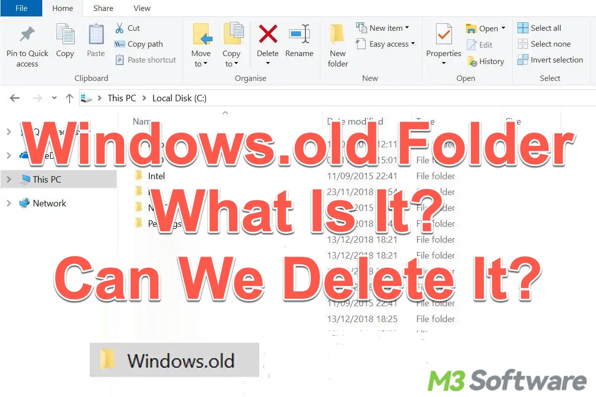 Windows old folder