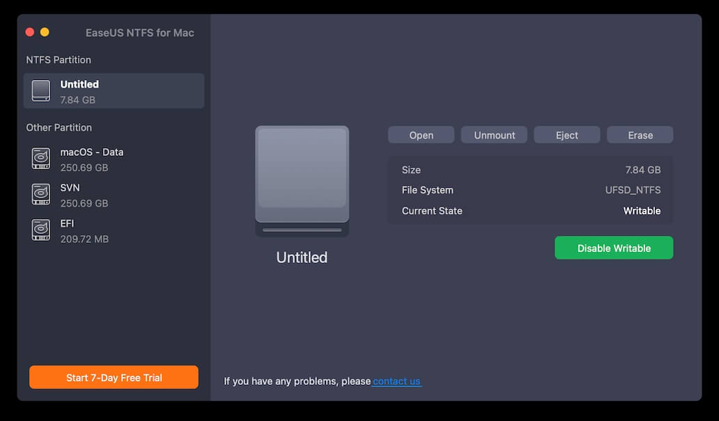 EaseUS NTFS for Mac
