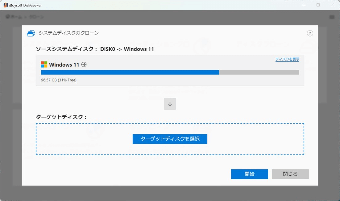 Check the selected sytem partition