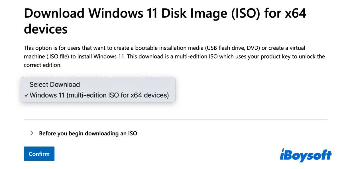 Downloading Windows 11 25H2 64-bit from Microsoft