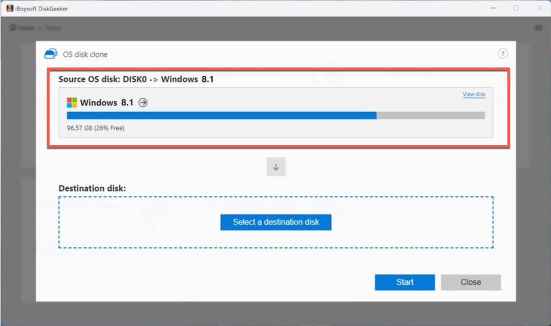 clone Windows 8 1 OS partition