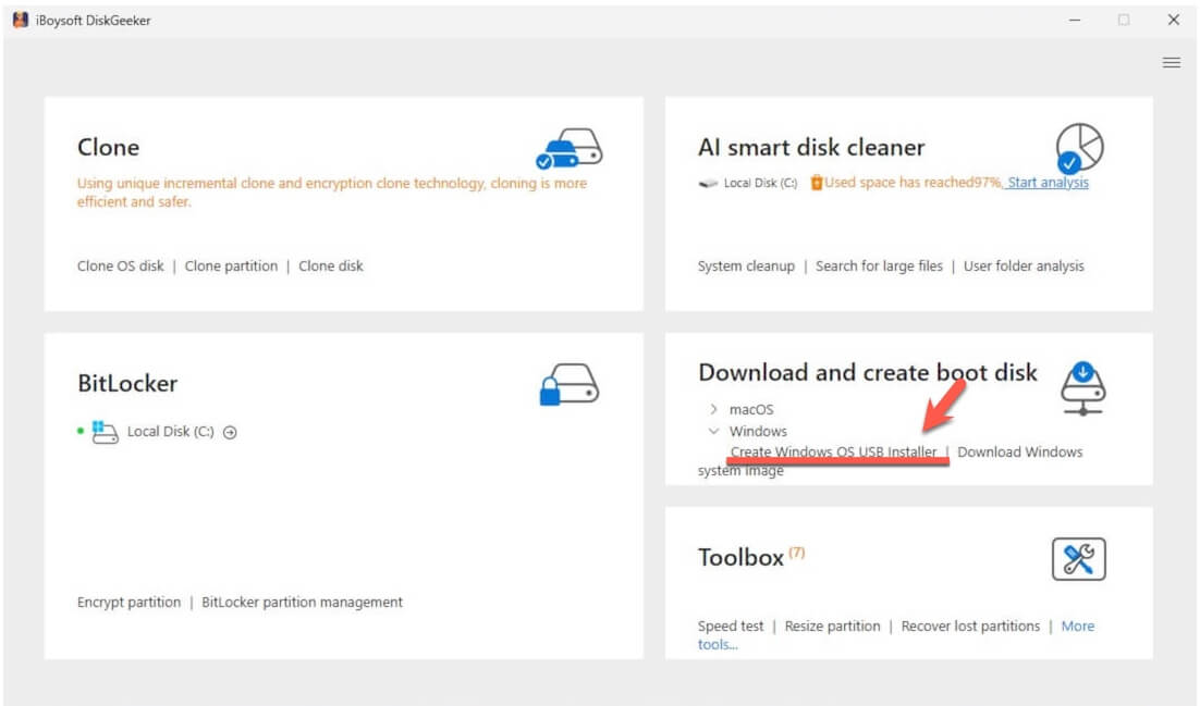 create Windows OS USB bootable USB installer
